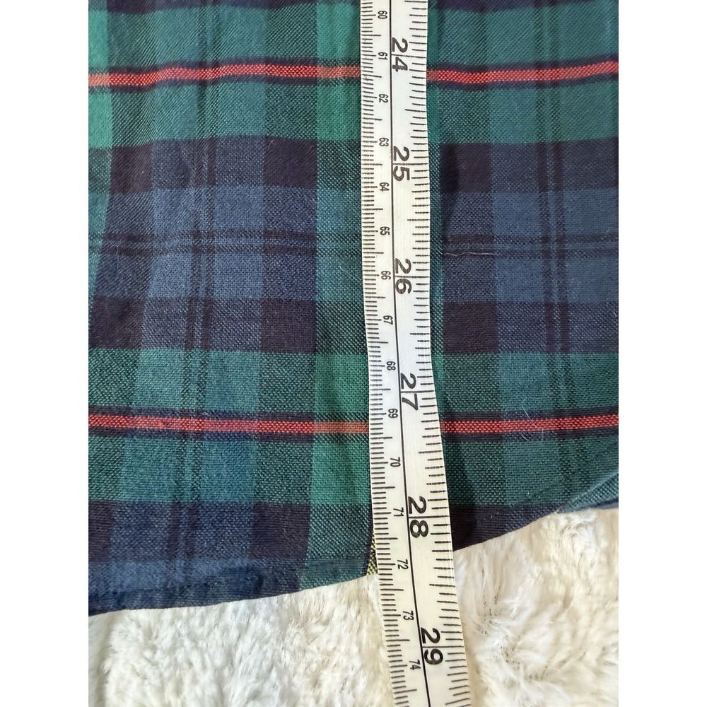 J.Crew Secret Wash Classic Fit Shirt - Black watch Tartan Men's Size M - Picture 7 of 7